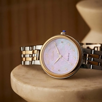 Citizen watch with gold and silver band, Eco-Drive, elegant design
