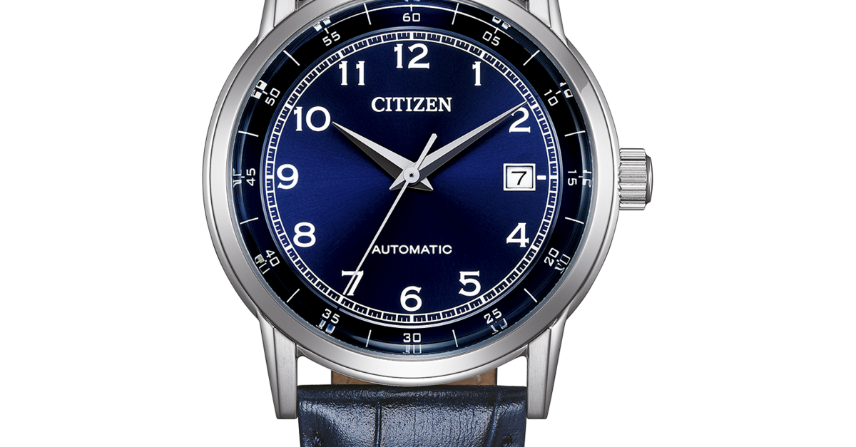 NJ0210-13L Male Leather blue ø 40mm Citizen Onlineshop