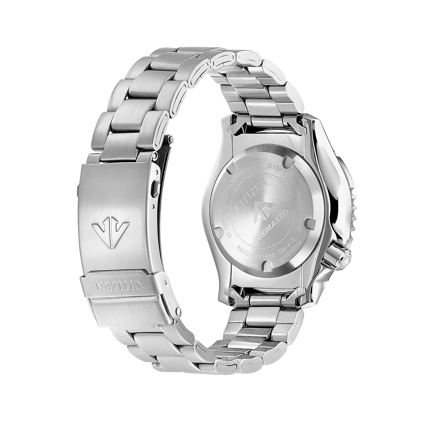 Citizen Promaster watch back, stainless steel, diver, Japanese movement, 8203-S011685, GN-4-S