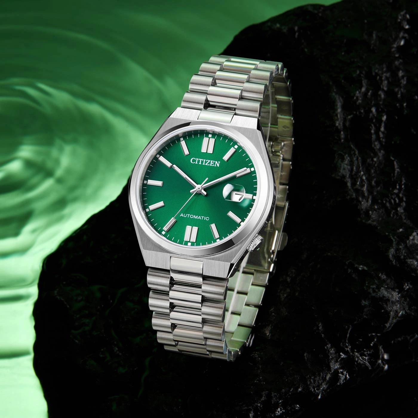 NJ0150-81X Male Stainless steel green ø 40mm Citizen Onlineshop