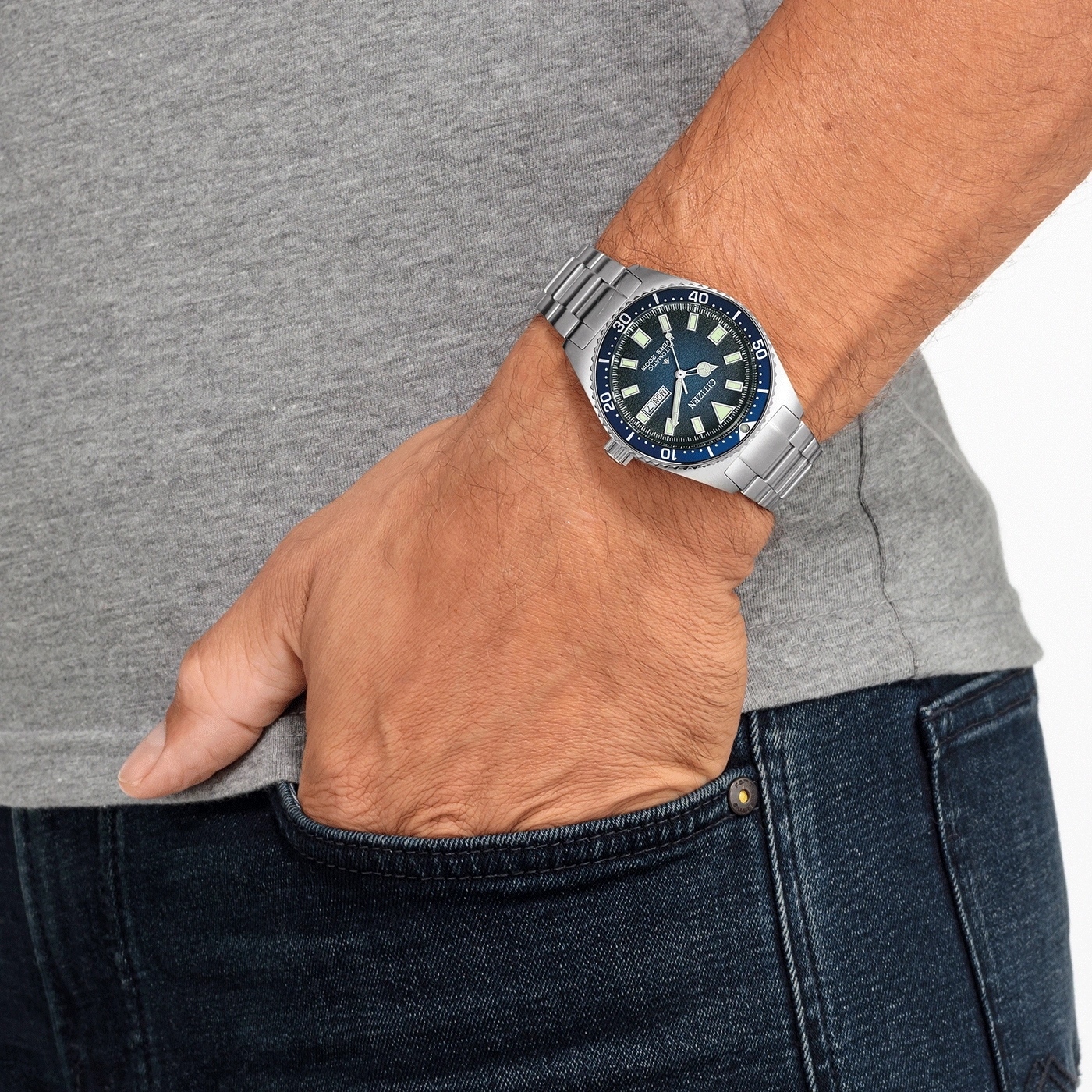 NY0129-58LC Male Stainless steel blue ø 41mm Citizen Onlineshop