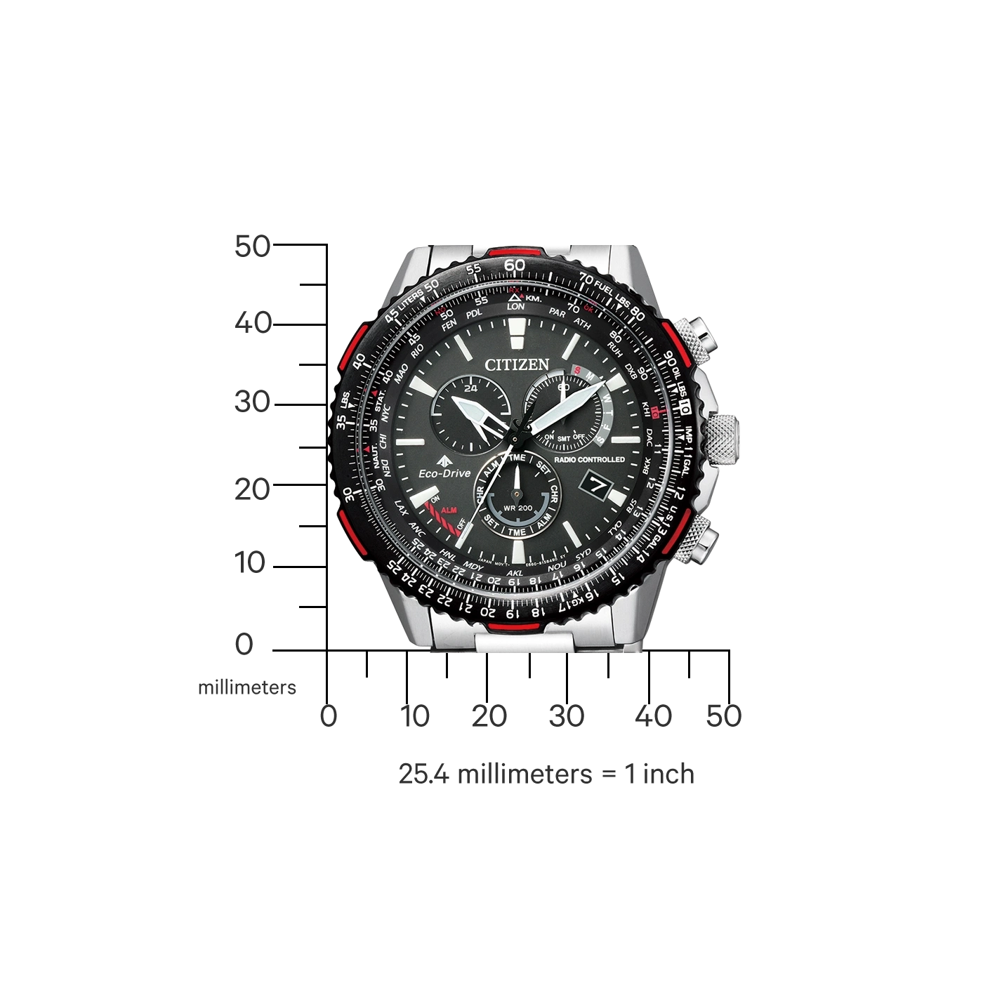 CB5001-57E Male Stainless steel black ø 47mm Citizen Onlineshop