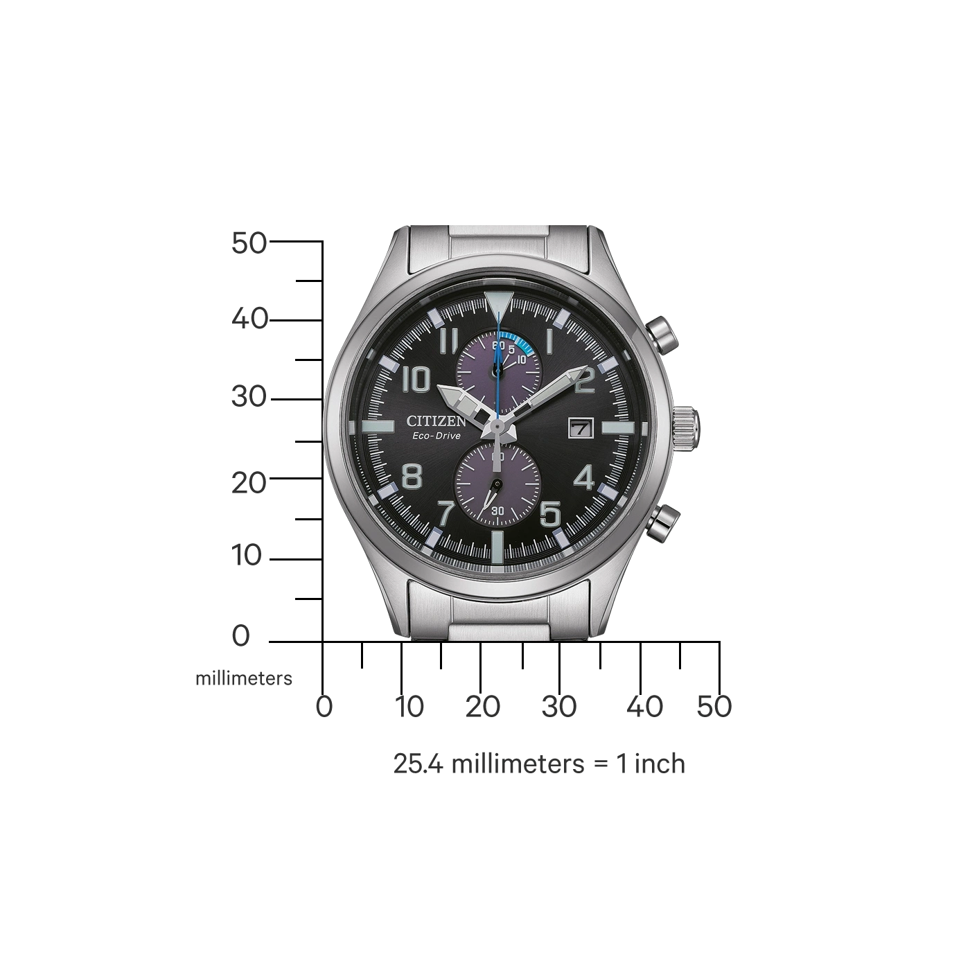 CA7028-81E Male Stainless steel black ø 43mm Citizen Onlineshop