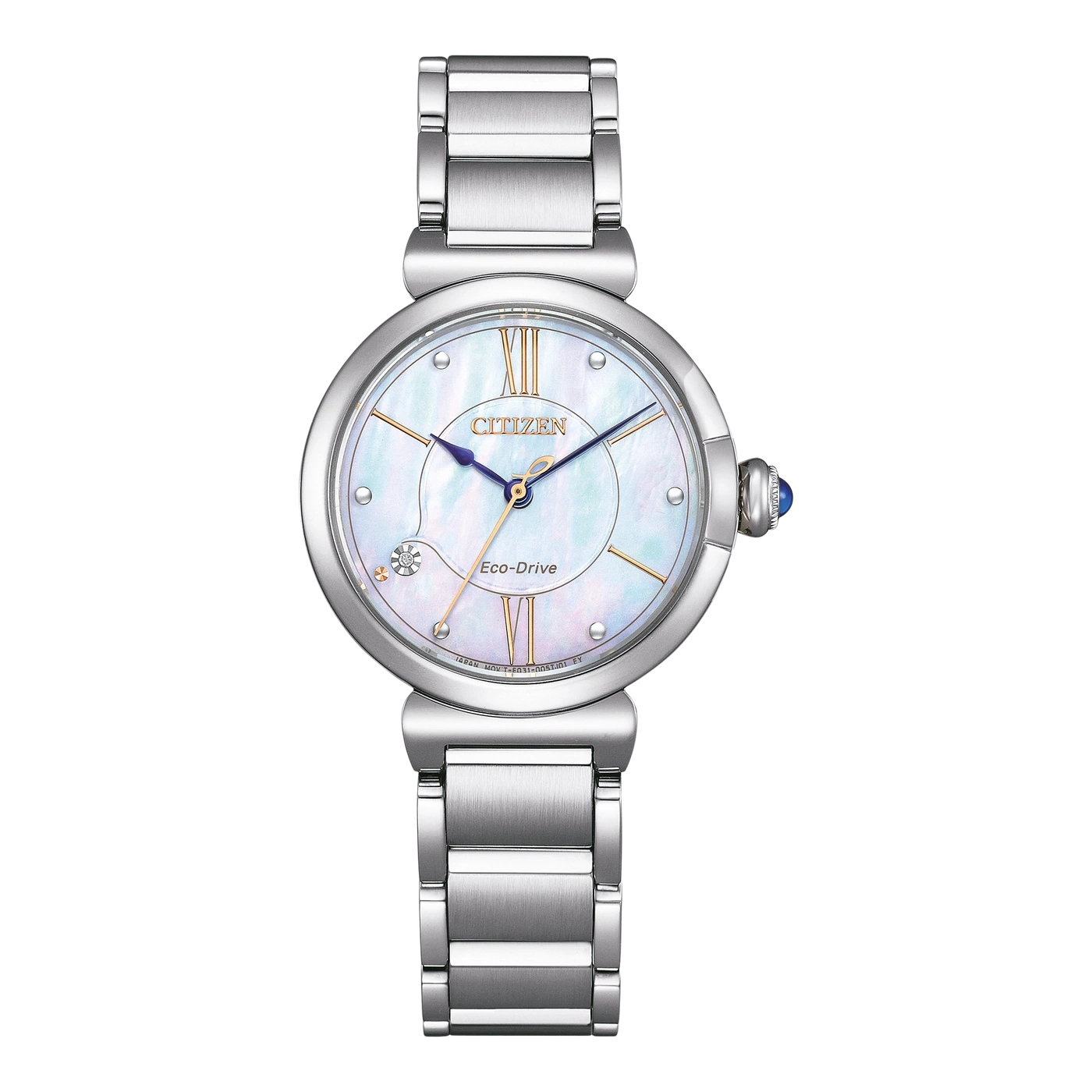 EM1070-83D Female Stainless steel Mother of Pearl white ø 29mm