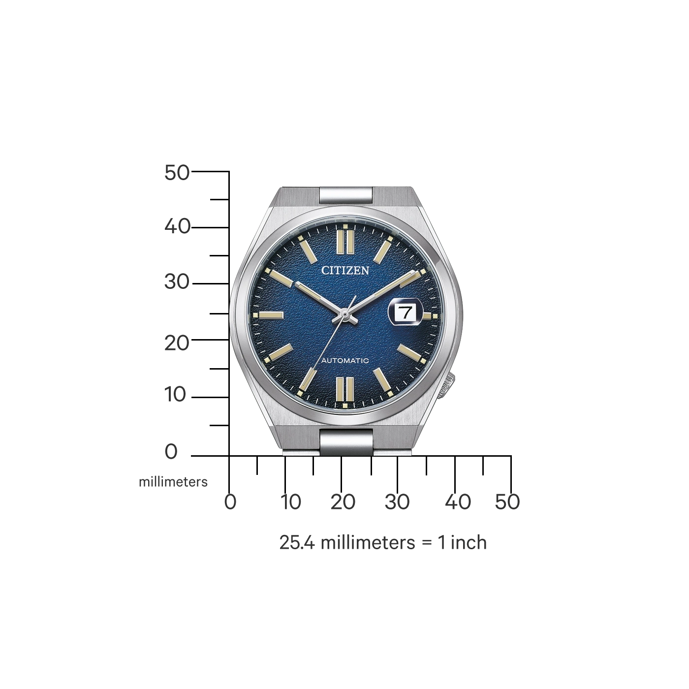 NJ0151-88L Male Stainless steel blue ø 40mm Citizen Onlineshop