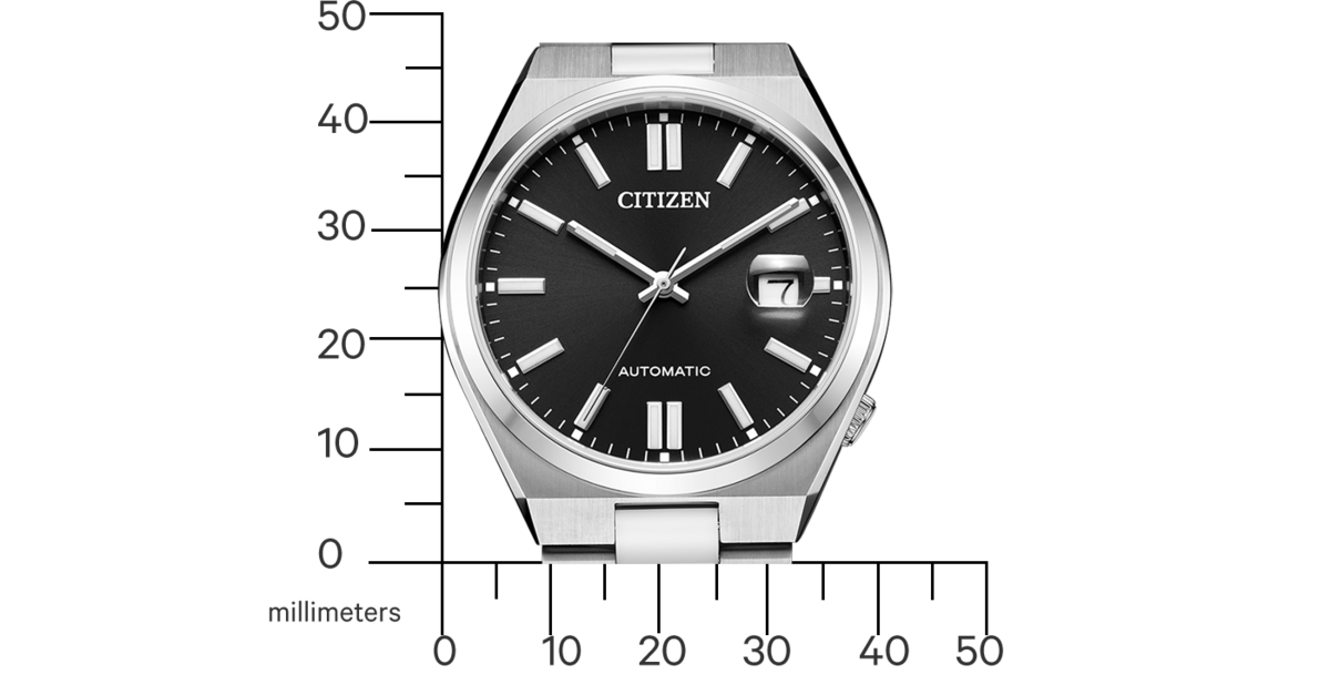 NJ0150-81E Male Stainless steel black ø 40mm Citizen Onlineshop