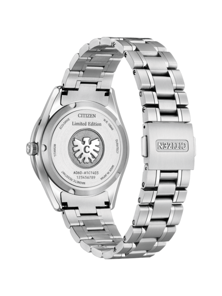 Citizen-Uhrrückseite, Titan, limitierte Auflage, Eco-Drive, magnetisch, Japan