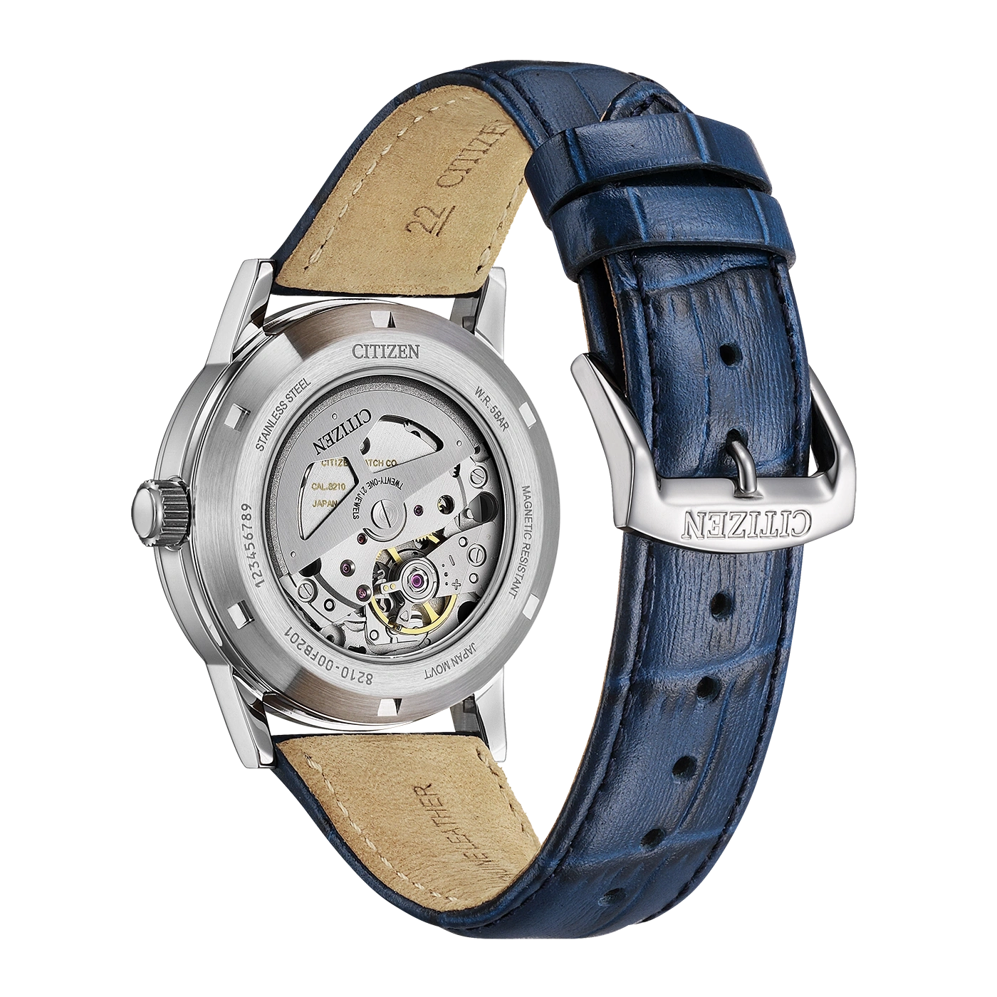 NJ0210-13L Male Leather blue ø 40mm Citizen Onlineshop