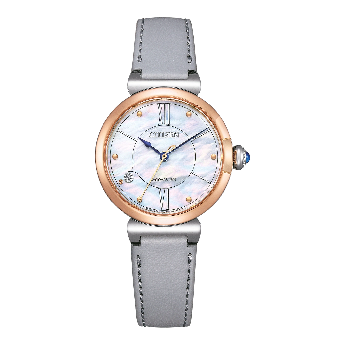EM1074-15D Female Synthetic material Mother of Pearl white ø 29mm