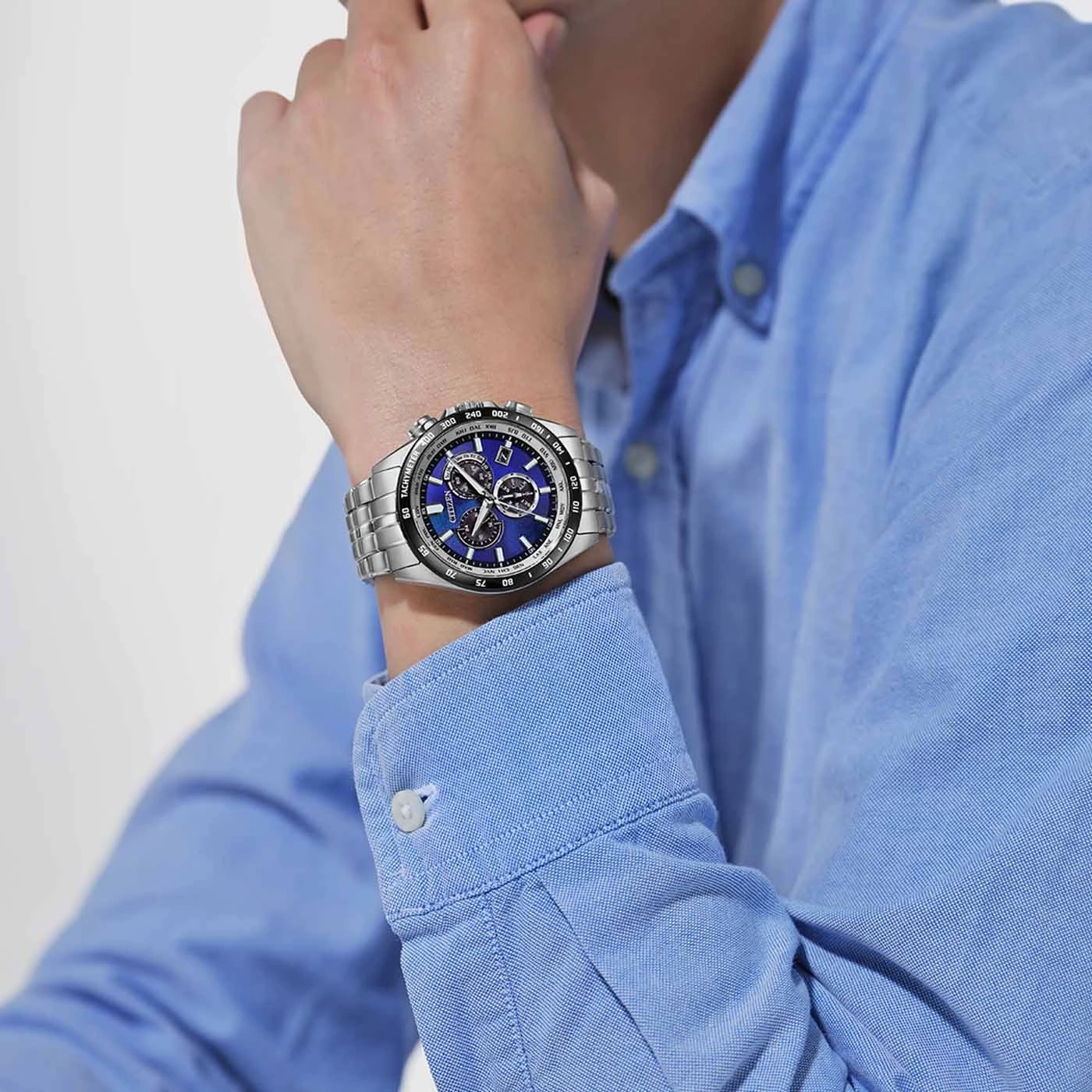 ウォッチ 腕時計 メンズ CB5874-81L Male Stainless steel blue ø 43mm Citizen Onlineshop