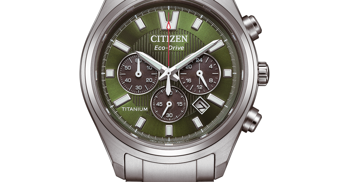 CA4750-51X Male Super Titanium ™ Eco-Drive green ø 40mm Citizen