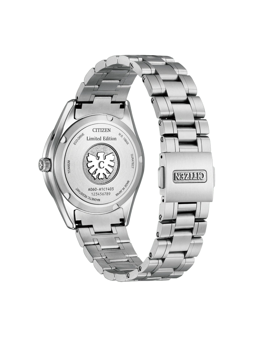 Citizen-Uhr, Titan, Limited Edition, Eco-Drive, magnetisch, hergestellt in Japan.