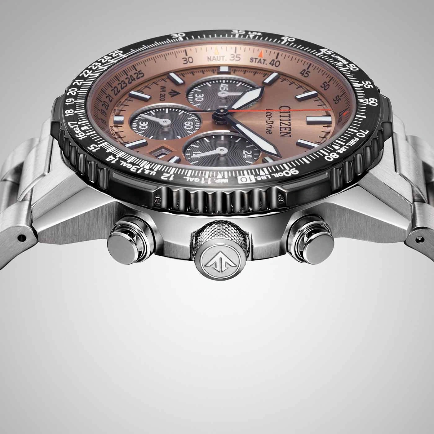 CA4664-60X Male Stainless steel brown ø 40mm Citizen Onlineshop