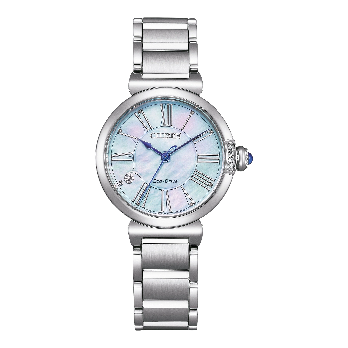 EM1060-87N Female Stainless steel Mother of Pearl blue ø 29mm