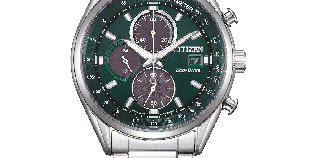 CA0459-79X Male Stainless steel | green | ø 38 40mm Citizen Onlineshop