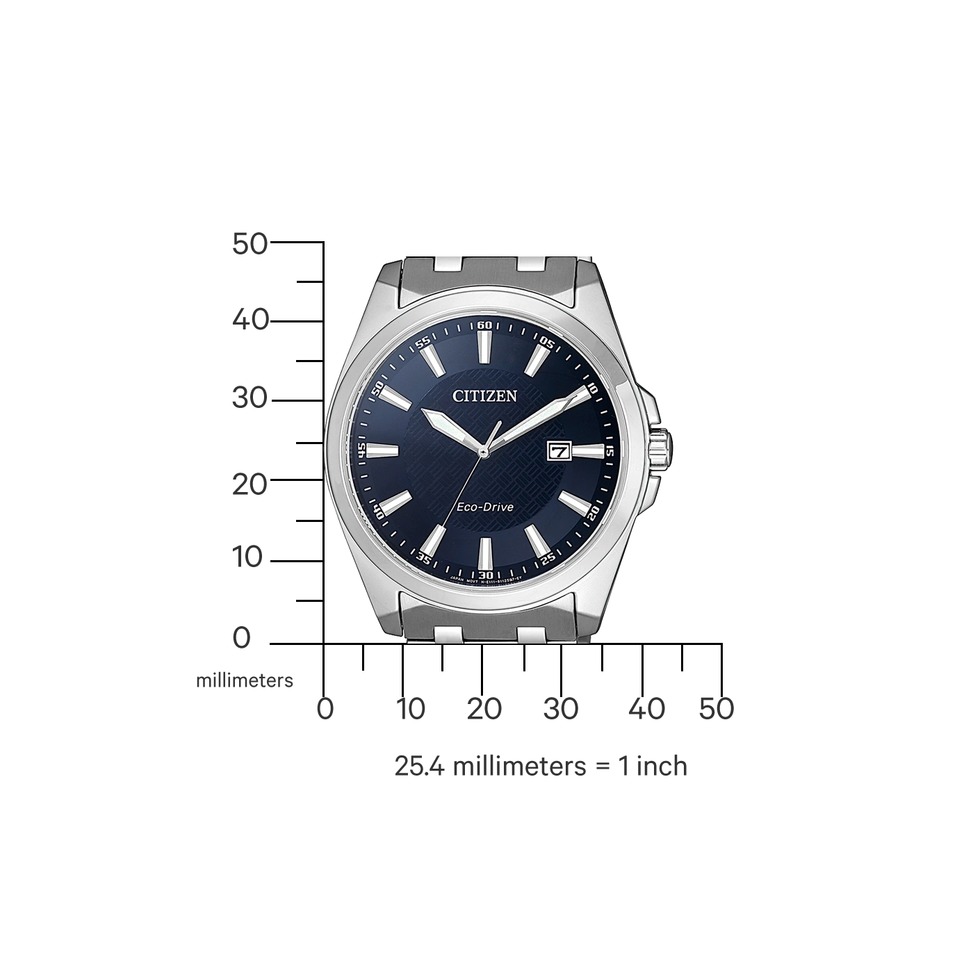 BM7108-81L Male Stainless steel blue ø 41mm Citizen Onlineshop