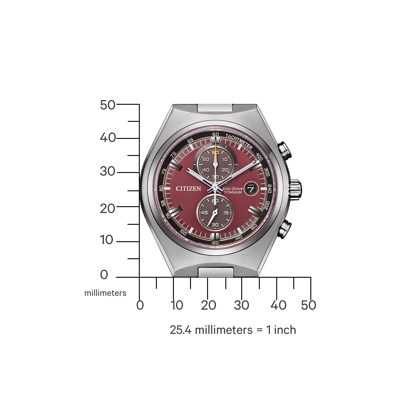 CA7090-87X Male Super Titanium ™ | red | ø 43mm Citizen Onlineshop
