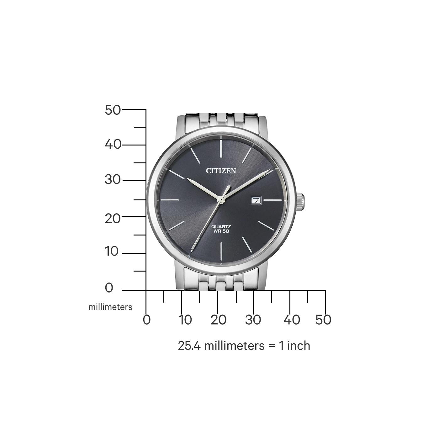 BI5070-57H Male Stainless steel grey ø 40.2mm Citizen Onlineshop