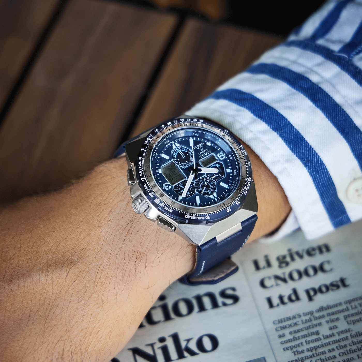 JY8148-08L Male Leather blue ø 45mm Citizen Onlineshop