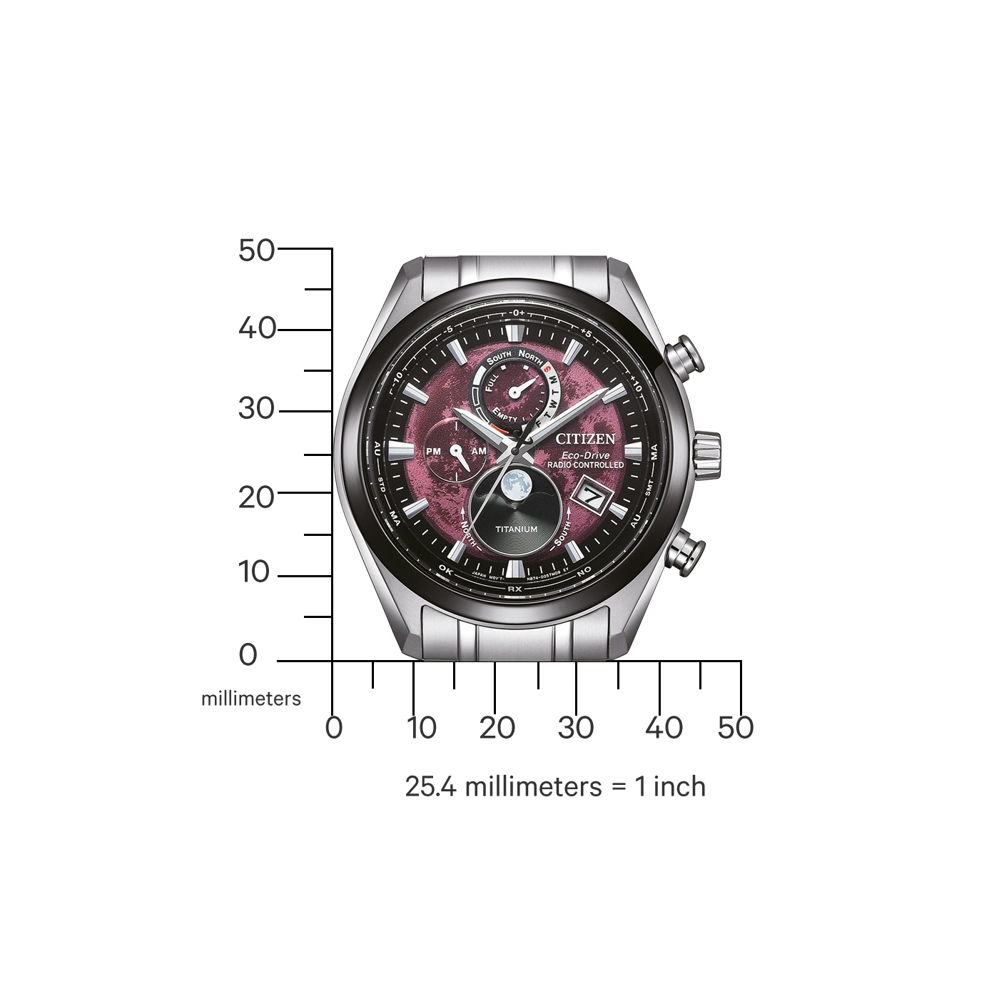 BY1018-80X Male Super Titanium ™ red ø 43mm Citizen Onlineshop