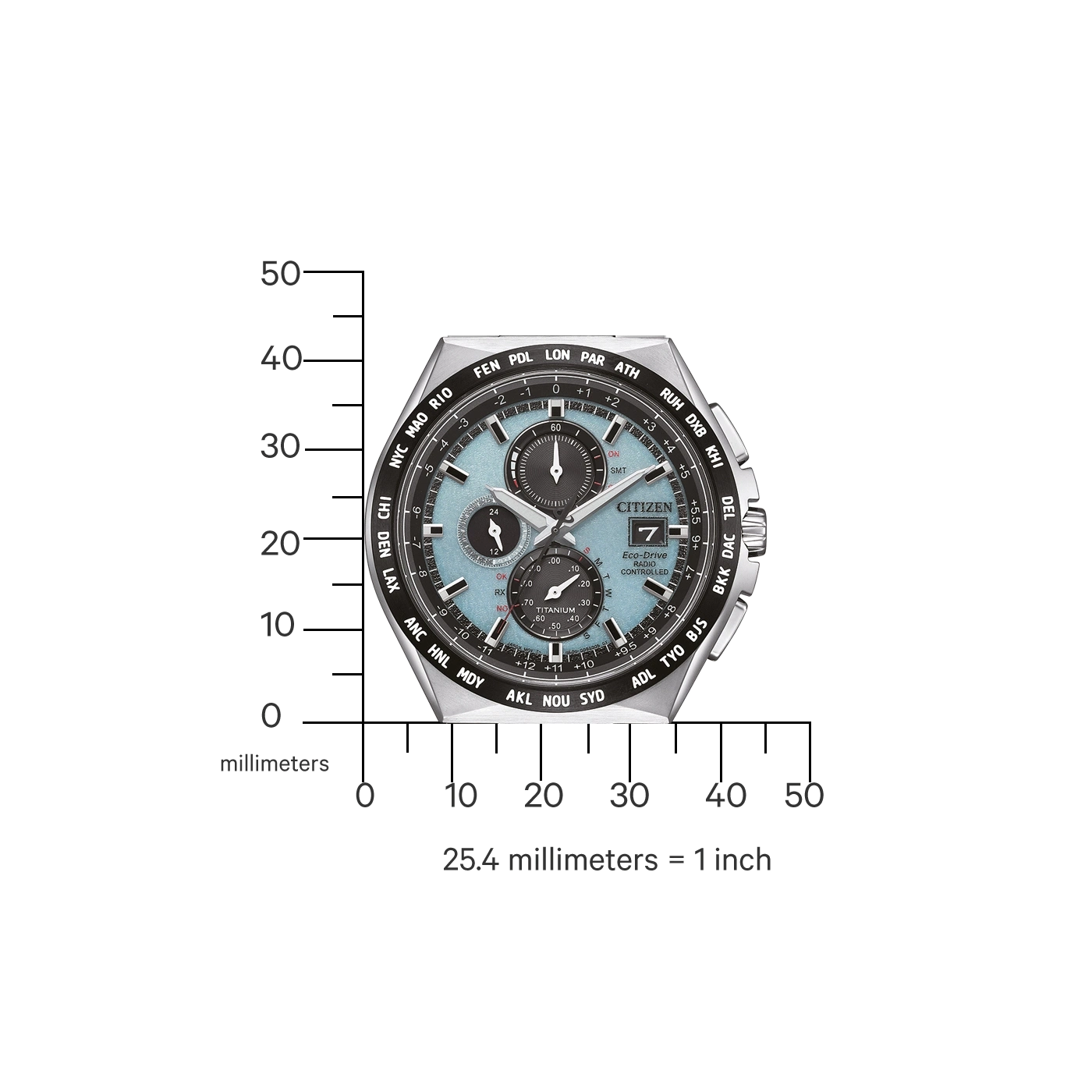AT8238-84M Male Super Titanium ™ lightblue ø 43.5mm Citizen Onlineshop