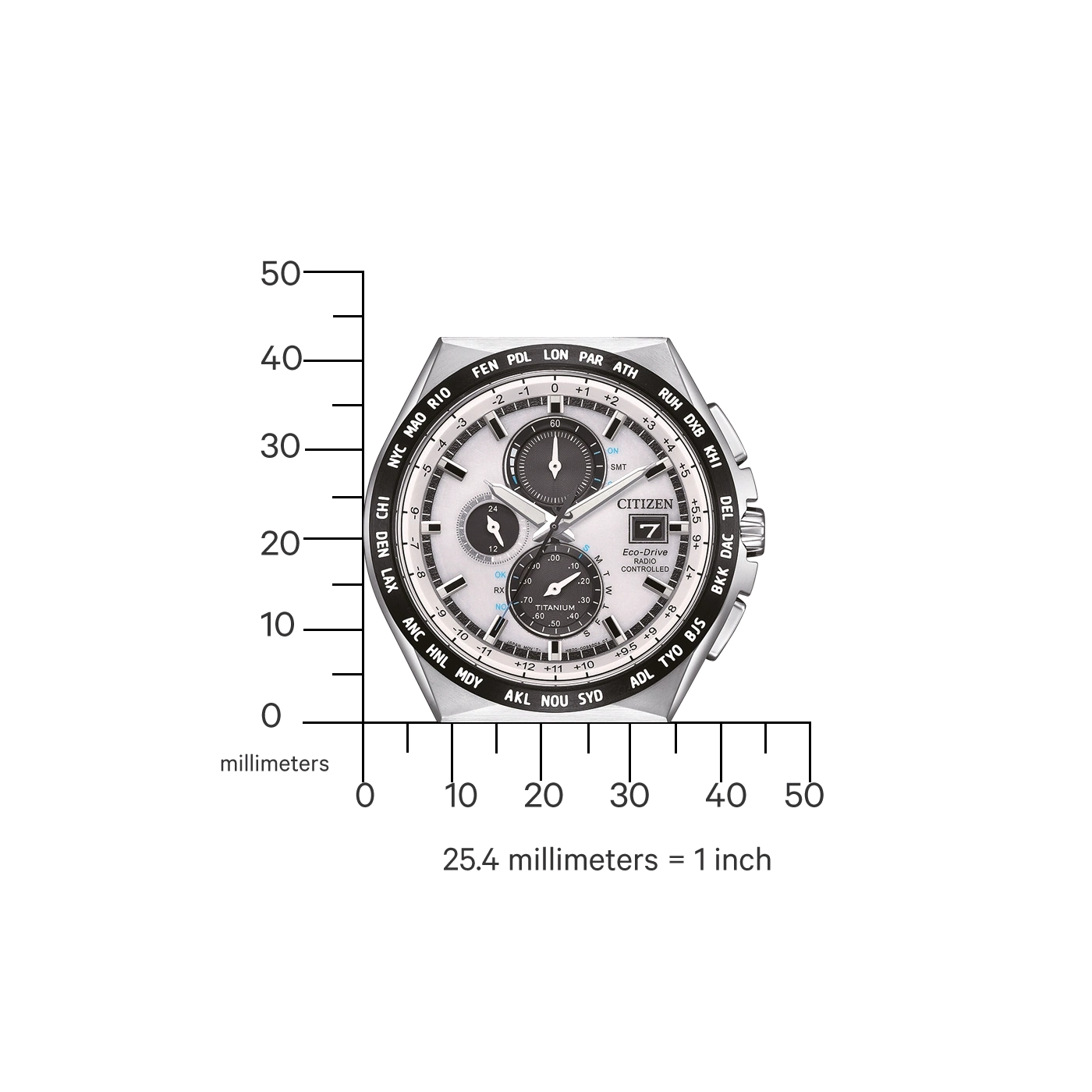 AT8238-84A Male Super Titanium ™ silver ø 43.5mm Citizen Onlineshop