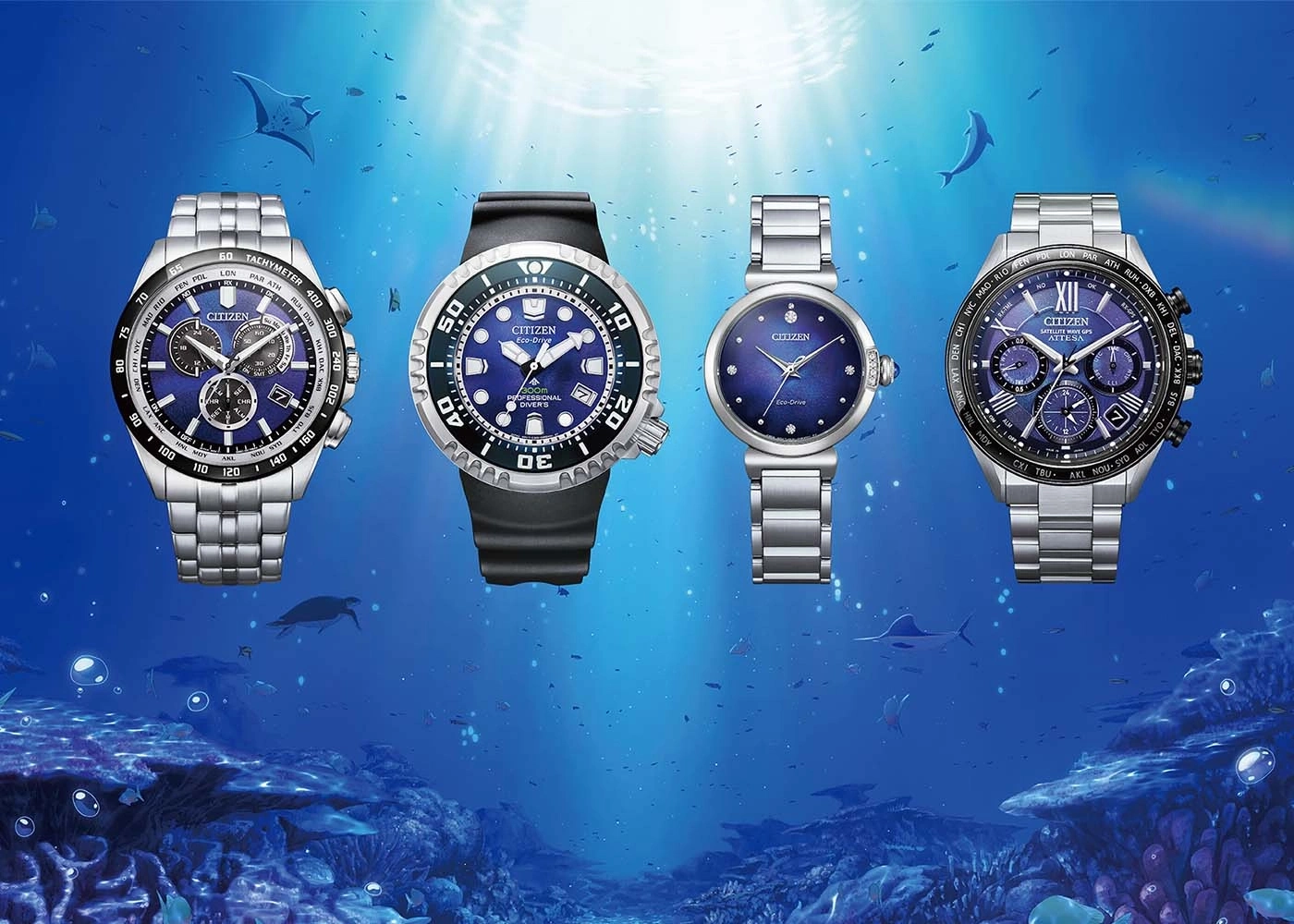 CB5874-81L Male Stainless steel blue ø 43mm Citizen Onlineshop
