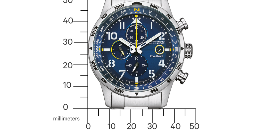 ★レア逆輸入★Citizen Men's Eco-Drive Chronograph Watch Brycen - Men's Eco-Drive CA0649-06X Leather Strap Watch